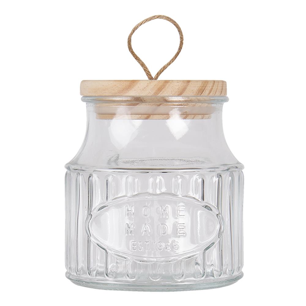 Clayre Eef Voorraadpot Ø 12x13 cm Glas Rond Voorraadbus kopen Shop