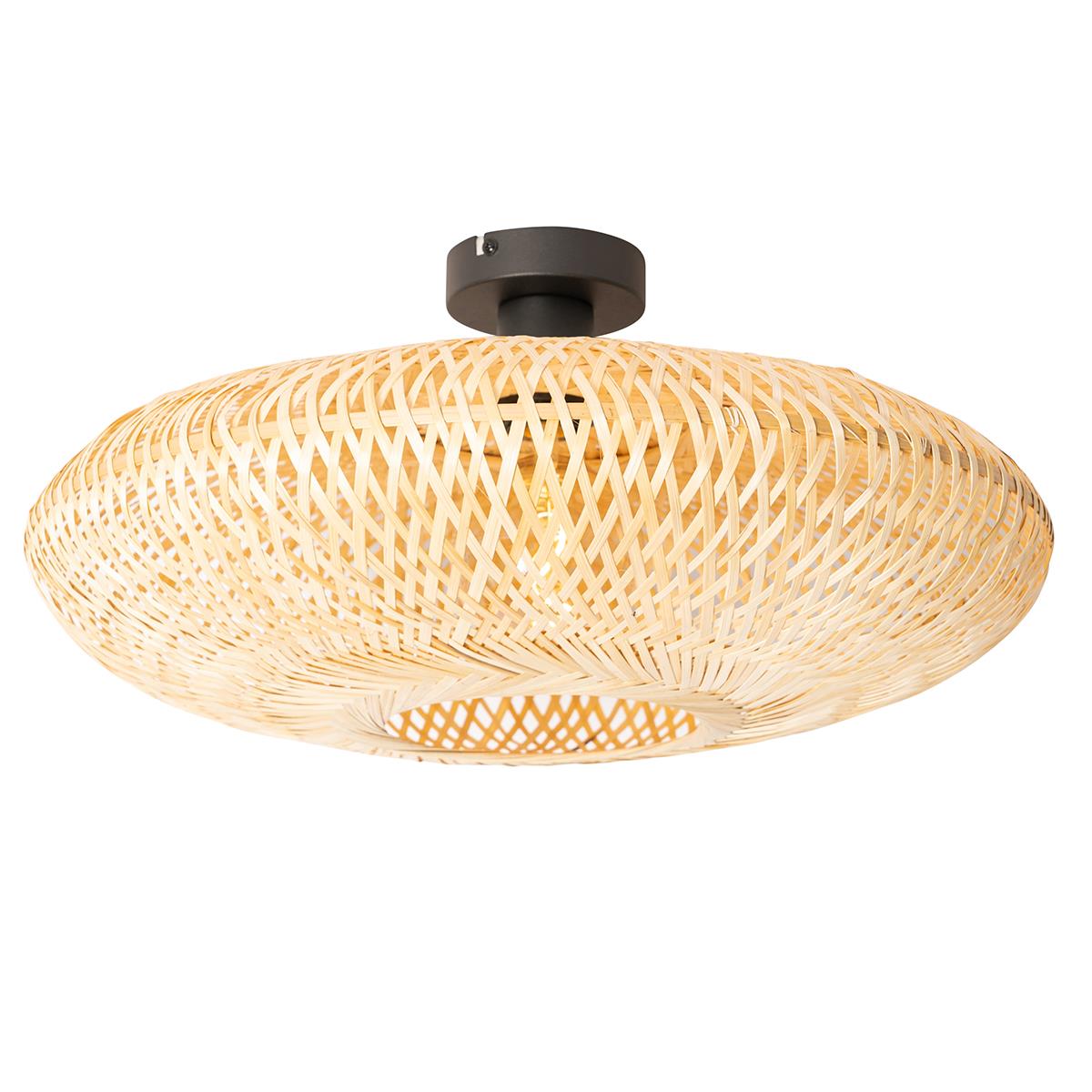 QAZQA Plafondlamp Ostrava Naturel Oosters D 50cm Kopen Shop Bij