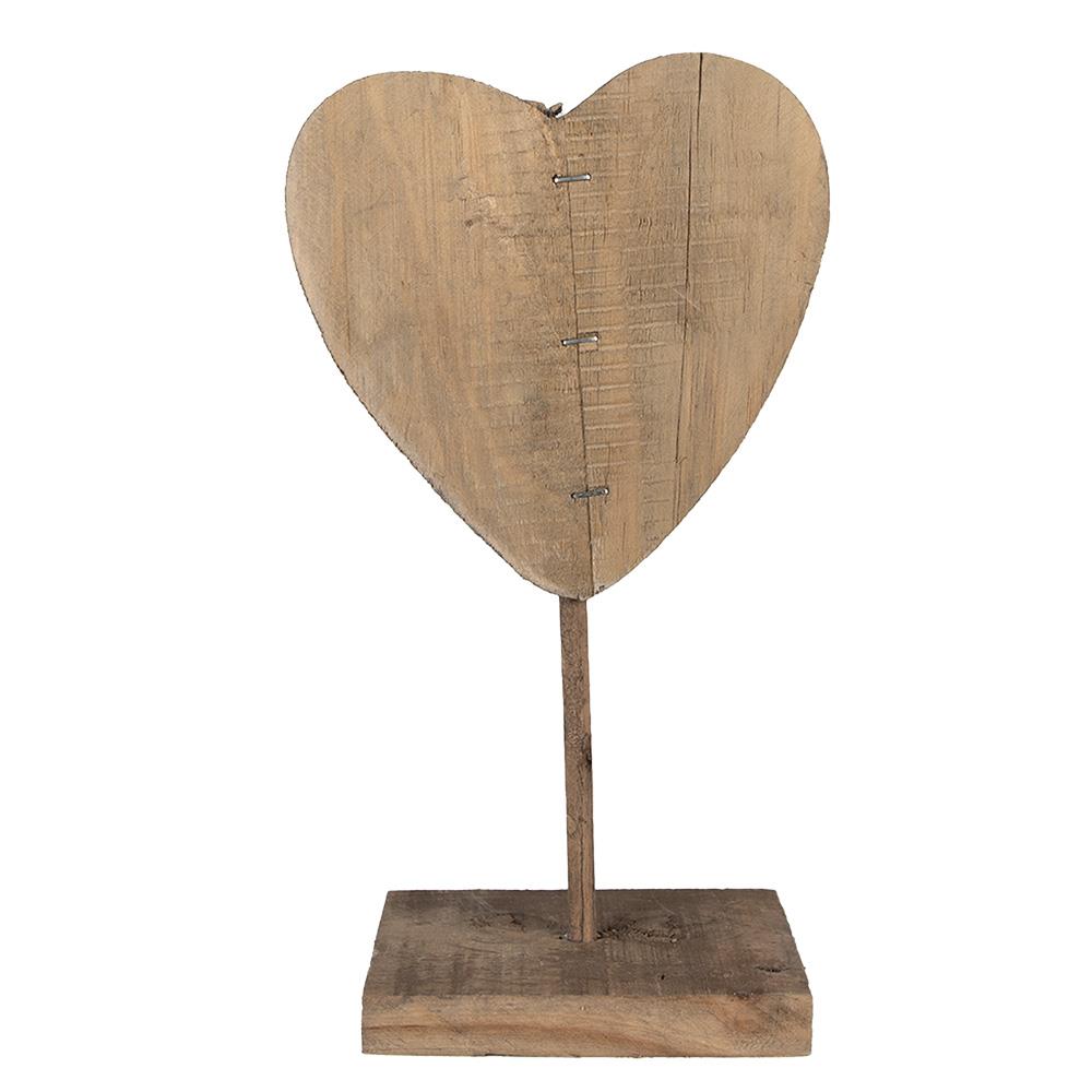 Clayre Eef Decoratie Beeld Hart X X Cm Bruin Hout Kopen Shop Bij