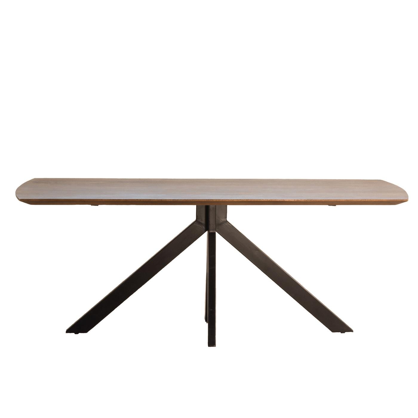 Giga Meubel Eettafel Deens Ovaal Bruin Cm Mangohout Tafel Batti