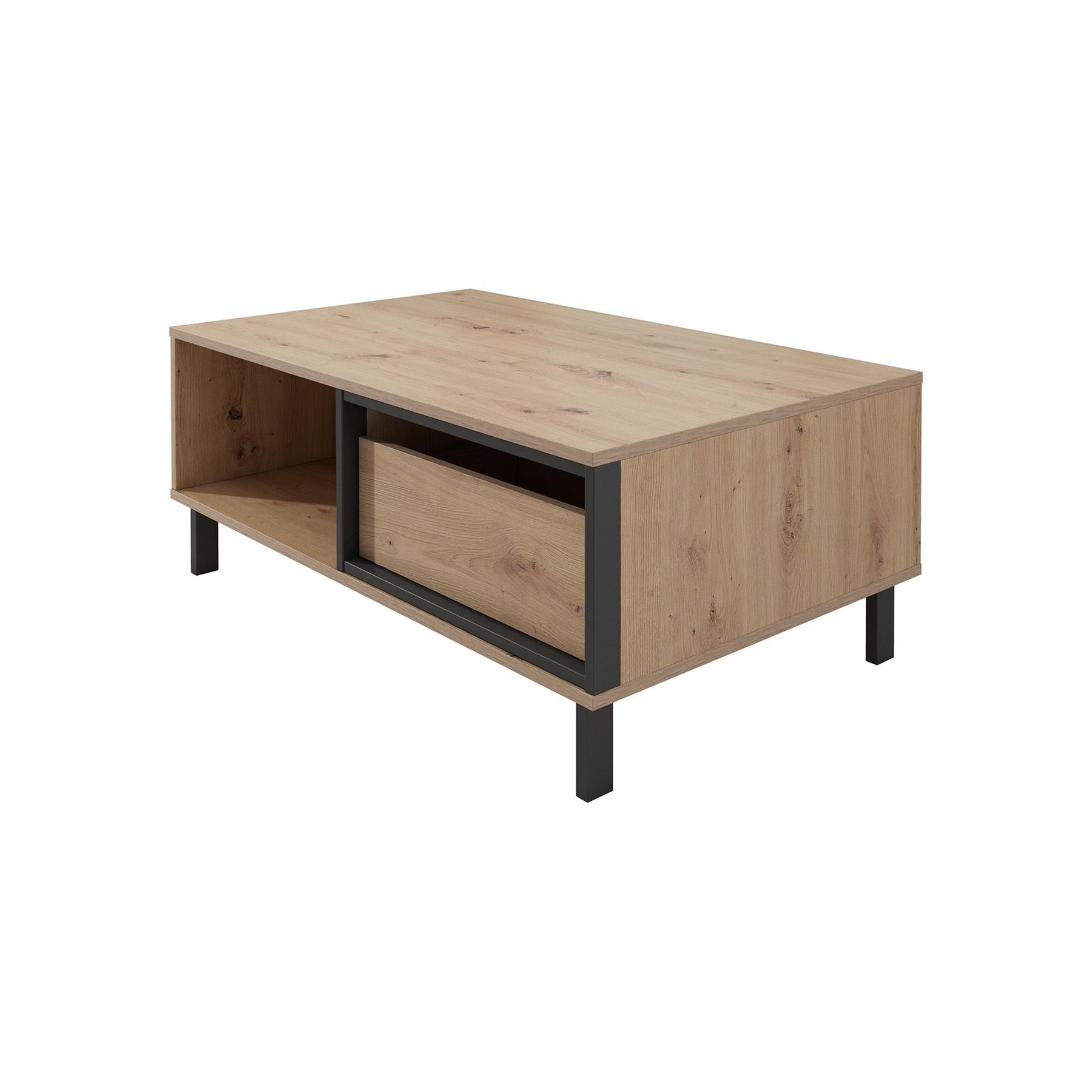 Meubella Salontafel Newby Eiken Antraciet 102 Cm Kopen Shop Bij