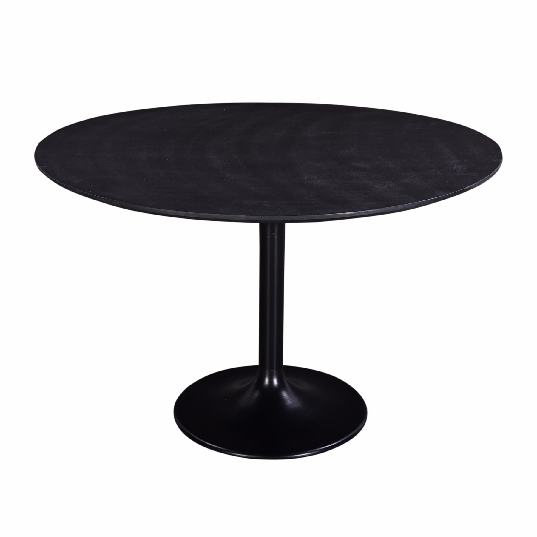 Giga Meubel Eettafel Zwart Rond Cm O Poot Tafel Romeo Kopen