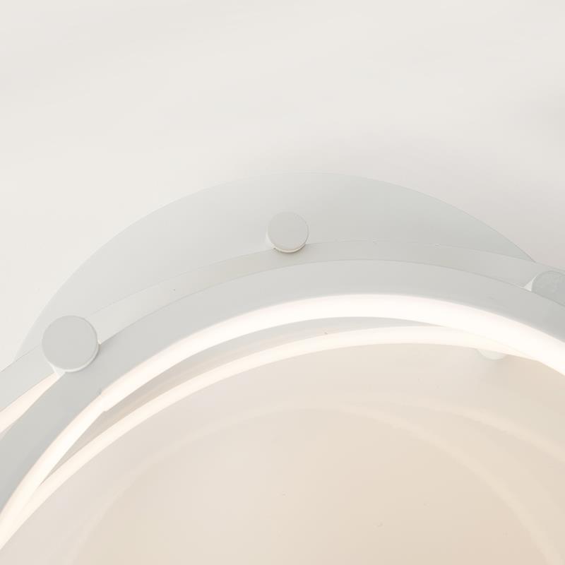 bezig Ventileren Onnodig QAZQA LED Plafondlamp rondas - Wit - Modern - L 770mm kopen? Shop bij fonQ!