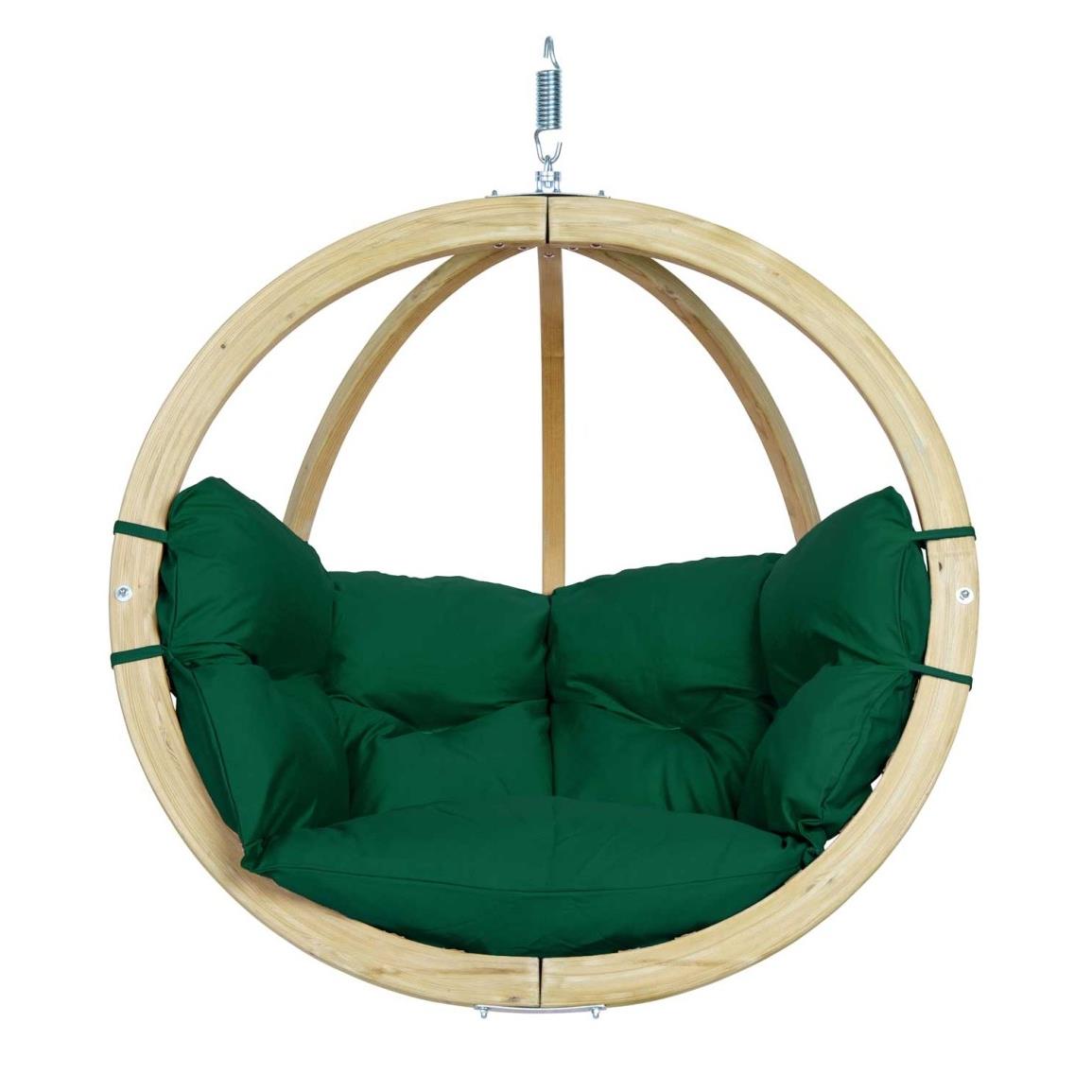 Scheiden beeld Storing Amazonas Globo Chair Hangstoel 1-Persoons Groene Kussens - Vurenhout kopen?  shop bij vtwonen by fonQ!
