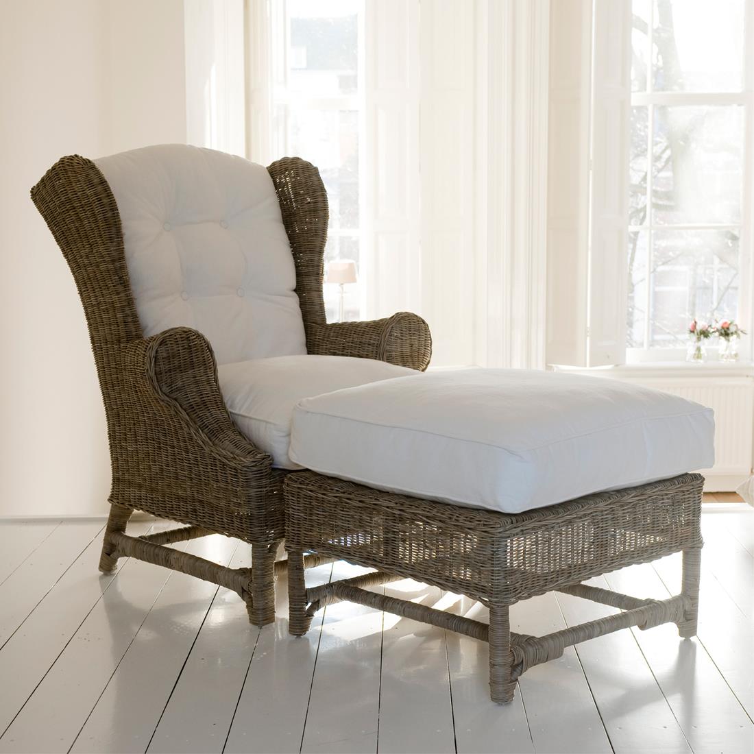 Riviera Nicolas Wing Chair Footstool - 67.0x67.0x52.0 cm Shop bij