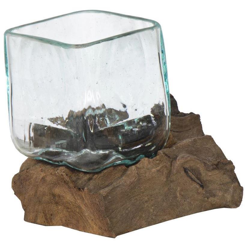 Intens binnenkomst Document Plantenwinkel Decowood Glass F Square 10x10 cm vierkante glazen vaas kopen?  Shop bij fonQ!