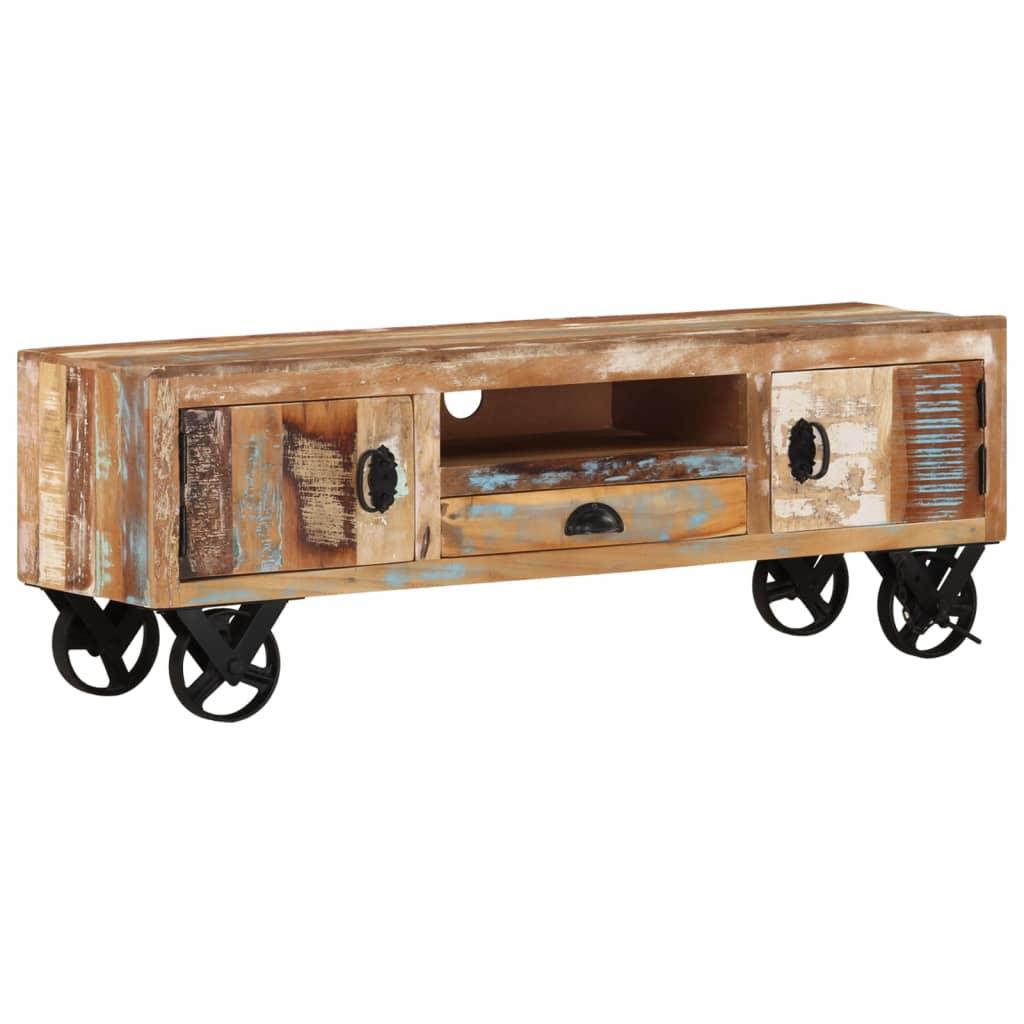 vidaXL Tv-meubel met 110x30x37 cm gerecycled hout kopen? Shop bij fonQ!