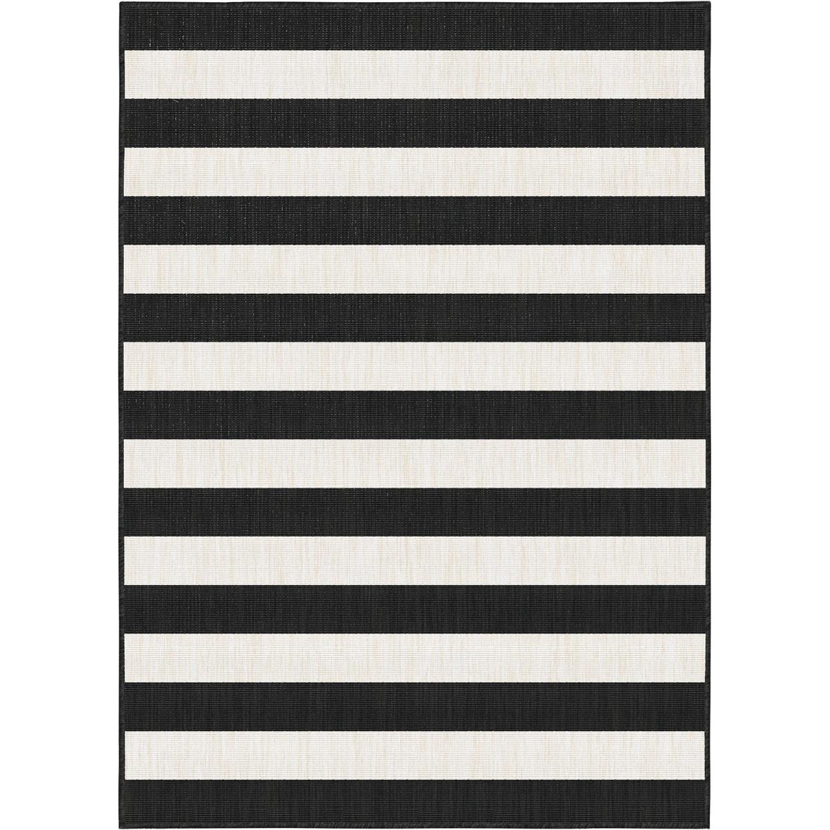 Activeren Toelating anker Interieur05 Buitenkleed Stripes zwart/wit dubbelzijdig - 200x290 cm kopen?  Shop bij fonQ!