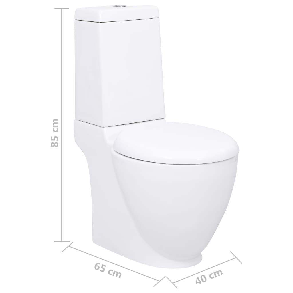 waarom iets Kan worden genegeerd vidaXL Toilet met afvoer achter keramiek wit kopen? Shop bij fonQ!