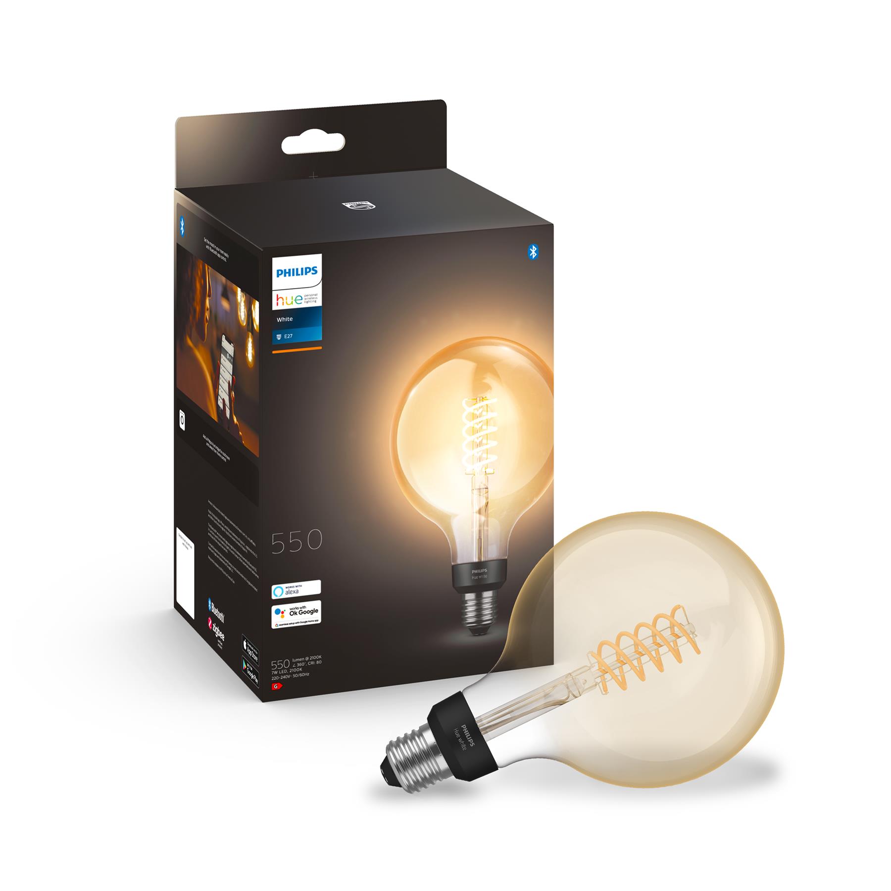 bevroren token Bedenken Philips Hue Starterspakket White Filament Globelamp Groot (St72) E27 kopen?  Shop bij fonQ!