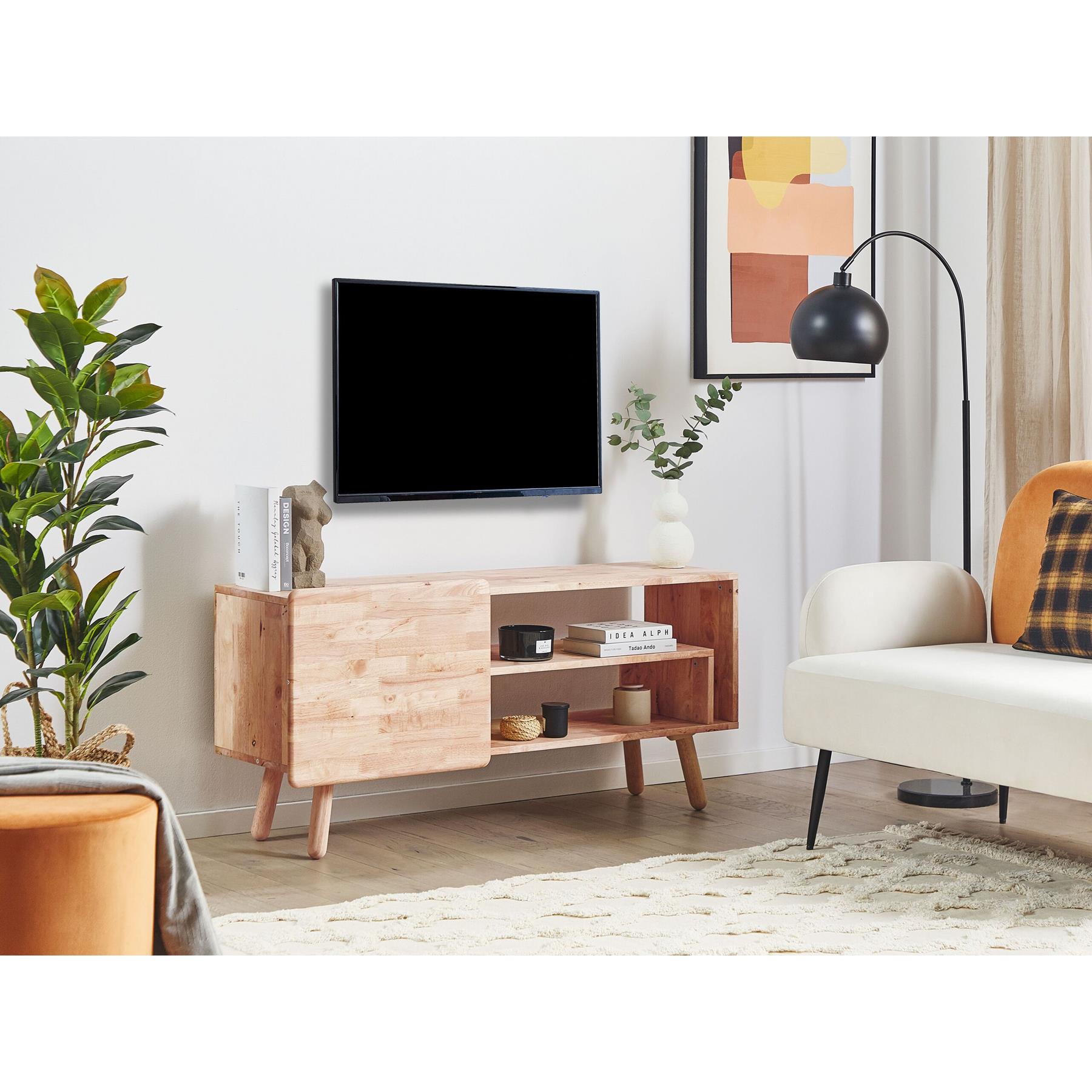 bod Oceaan Cirkel Beliani WESTFIELD TV-meubel lichte houtkleur kopen? Shop bij fonQ!