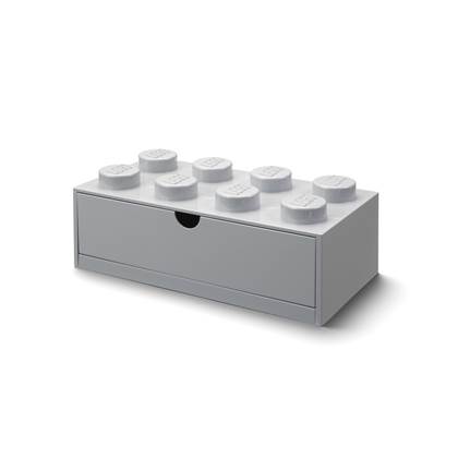 LEGO® Brick 8 Opbergbox Met Lade - Grijs