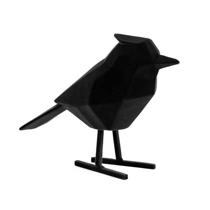 present time Bird Decoratief Object - Zwart (Stof)