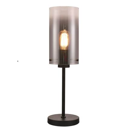 Freelight Tafellamp Ventotto Zwart & Smoke Glas 58cm