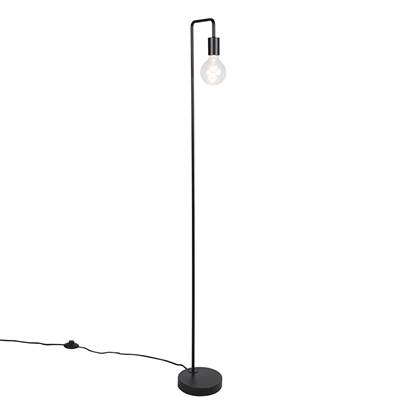 QAZQA LED Vloerlamp facil - Zwart - Modern - L 25.5cm