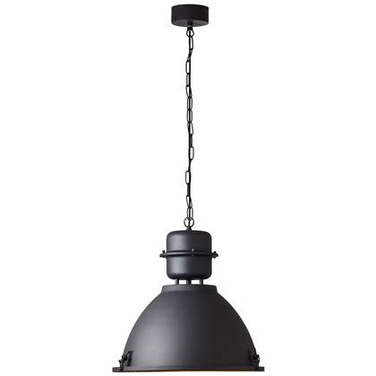 Brilliant Op zoek naar een stoere hanglamp voor boven de eettafel? Met de Kiki hanglamp van Brilliant breng je een industriële sfeer in huis! De lamp is gemaakt van metaal en heeft een E27 fitting.
