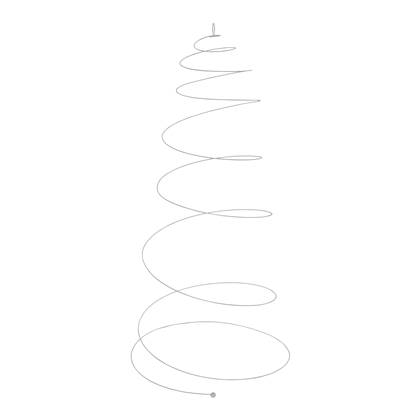 vtwonen Metal Spiral Tree 80 cm - Grijs