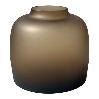 Vase The World Bartica Vaas S H 19 x Ø 21 cm Satin Taupe online kopen