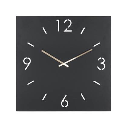 Spinder Design Time Klok - Zwart