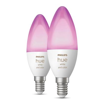 Philips Hue White & Color Ambiance Kaarslamp - E14 - 2-pack