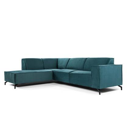Duverger Piping - Sofa - 3-zit bank - chaise longue links - groen -