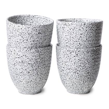 HKliving Gradient Ceramics Mok 0,3 L - Set van 4