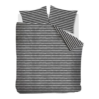 Ariadne at Home Knit Stripes Dekbedovertrek 200 x 200/220 cm - Zwart/Wit