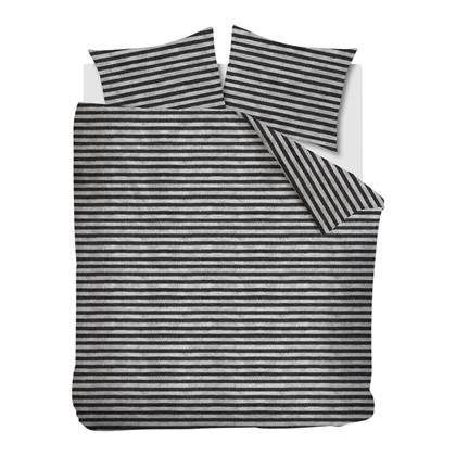 Ariadne at Home Knit Stripes Dekbedovertrek 240 x 200/220 cm Zwart/Wit online kopen