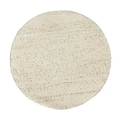 Eva interior Rond vloerkleed wol Antraciet/Wit - Cobble Stone - 200cm