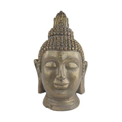 Orange85 Buddha hoofd Boedha Budha Goud 24x24x44cm Staal
