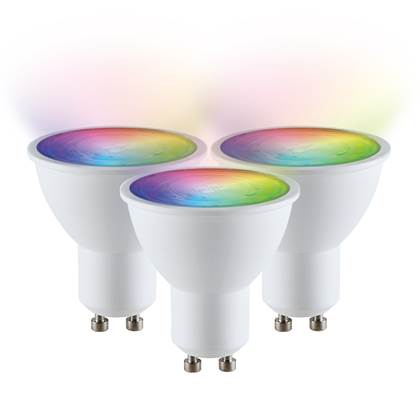 V Tac 3x GU10 Smart LED lamp 110° WiFi Bluetooth RGBWW