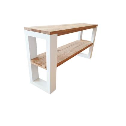 Wood4you - Side table New Orleans Roasted wood 160Lx78HX38D cm