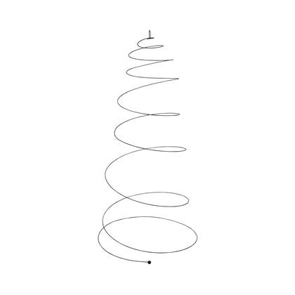 vtwonen Metal Spiral Tree 80 cm - Zwart