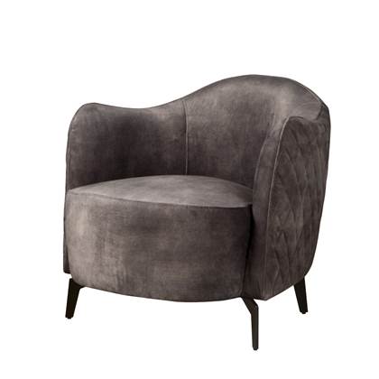 Tower Living | Bondo Fauteuil | 100% polyester | Donkergrijs | 75 x 80