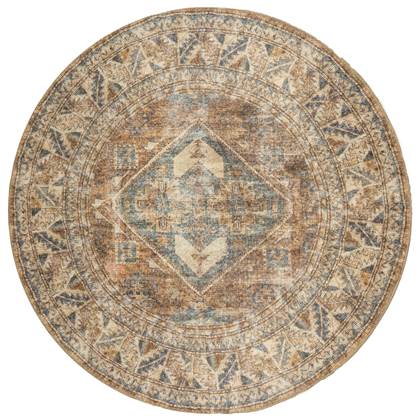 Veer Carpets - Vloerkleed Laria Blue 1 Rond - ø200 cm