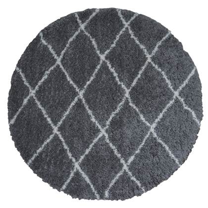 Veer Carpets - Vloerkleed Jeffie Grey Rond ø200 cm