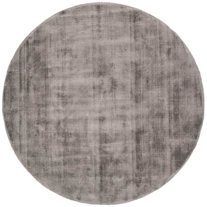 Veer Carpets - Karpet Viscose Rond Dark Grey ø150 cm