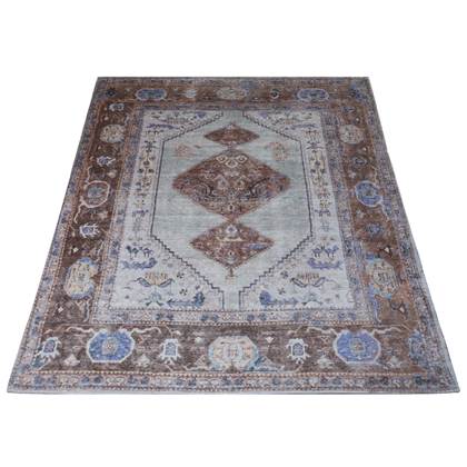 Veer Carpets - Vloerkleed Karaca Purple/Brown 07 - 160 x 230 cm