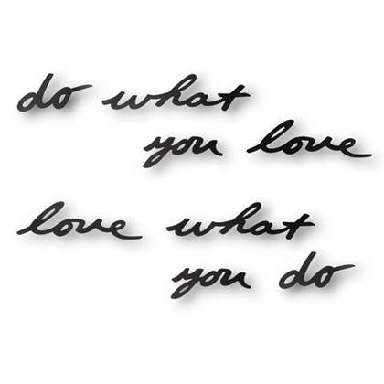 Umbra Mantra 'Do what you love' Wanddecoratie
