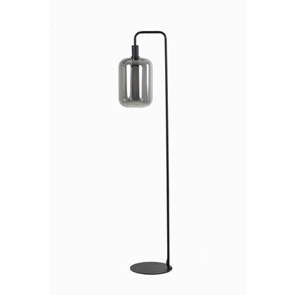 Light & Living Vloerlamp 35,5x28x155 cm LEKAR zwart - smoke glas
