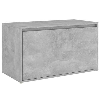 vidaXL Halbank 80x40x45 cm spaanplaat betongrijs