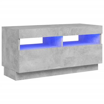 vidaXL Tv-meubel met LED-verlichting 80x35x40 cm betongrijs