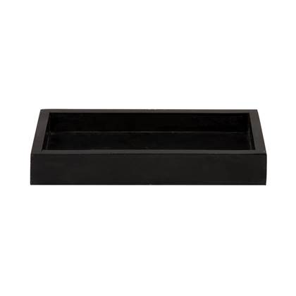 present time - Tray Marble large black