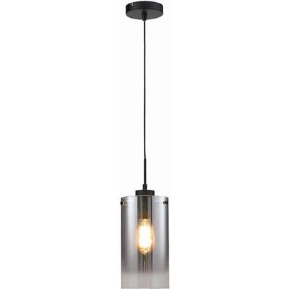 Freelight Hanglamp Ventotto Zwart & Smoke Glas 1 Lichts