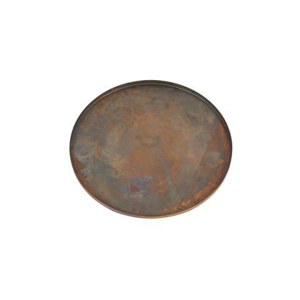 Rasteli Schaal-Kaarsenplateau Bruin-Brons D 20 cm H 1,5 cm