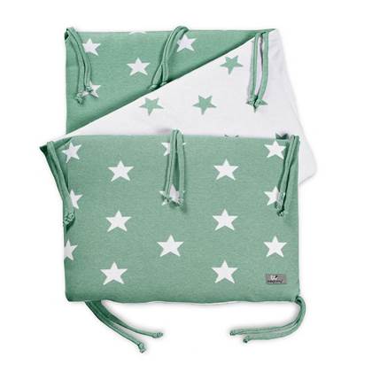 Baby's Only Bedbumper Star - Mint/Wit - 180x40x4 cm