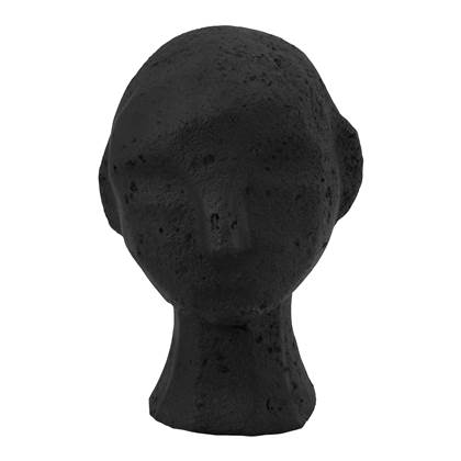 vtwonen Ecomix Sculpture Head Ornament Small - Zwart