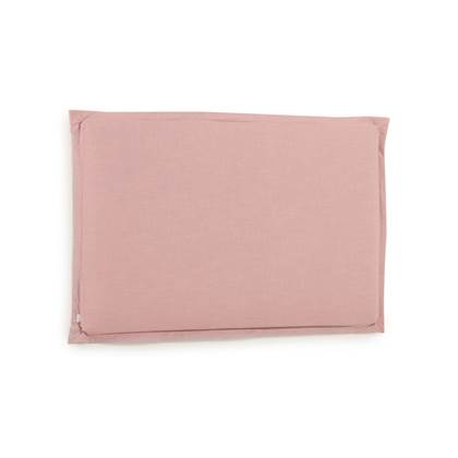 Kave Home - Tanit hoofdbord met afneembare hoes in roze linnen, voor