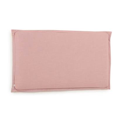 Kave Home - Tanit hoofdbord met afneembare hoes in roze linnen, voor