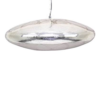 Safaary - Oosterse Hanglamp Naima Zilver Ø 56 x 25cm